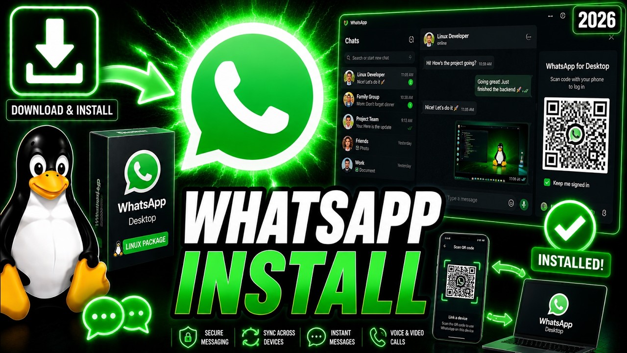 Как установить WhatsApp на Linux (Руководство 2026 года)