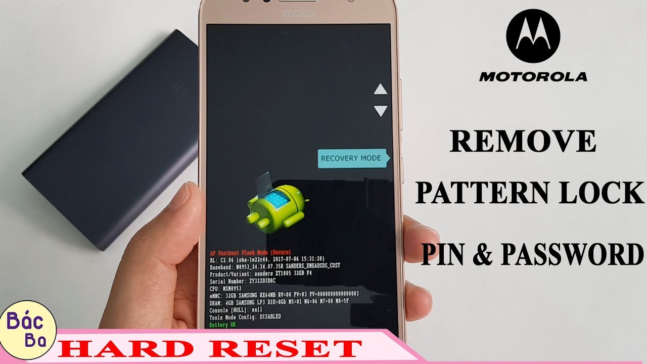 HARD RESET MOTOROLA G5S PLUS REMOVE LOCK  PATTERN, PIN , PASSWORD & FINGERPRINT