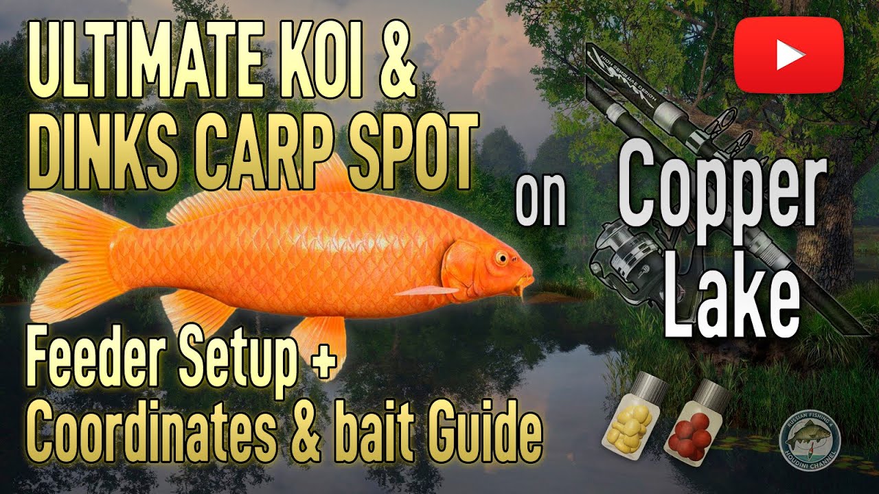 📌Ultimate Koi & Dinks Carp Spot on Copper Lake | RF4 Feeder Setup + Coordinates & Bait Guide