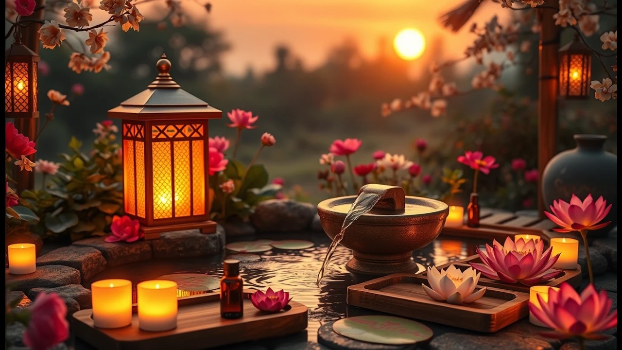 Relaxing Music 🌿 Bamboo Water Sounds for Deep Sleep, Meditation & Stress Relief #relax #relaxing