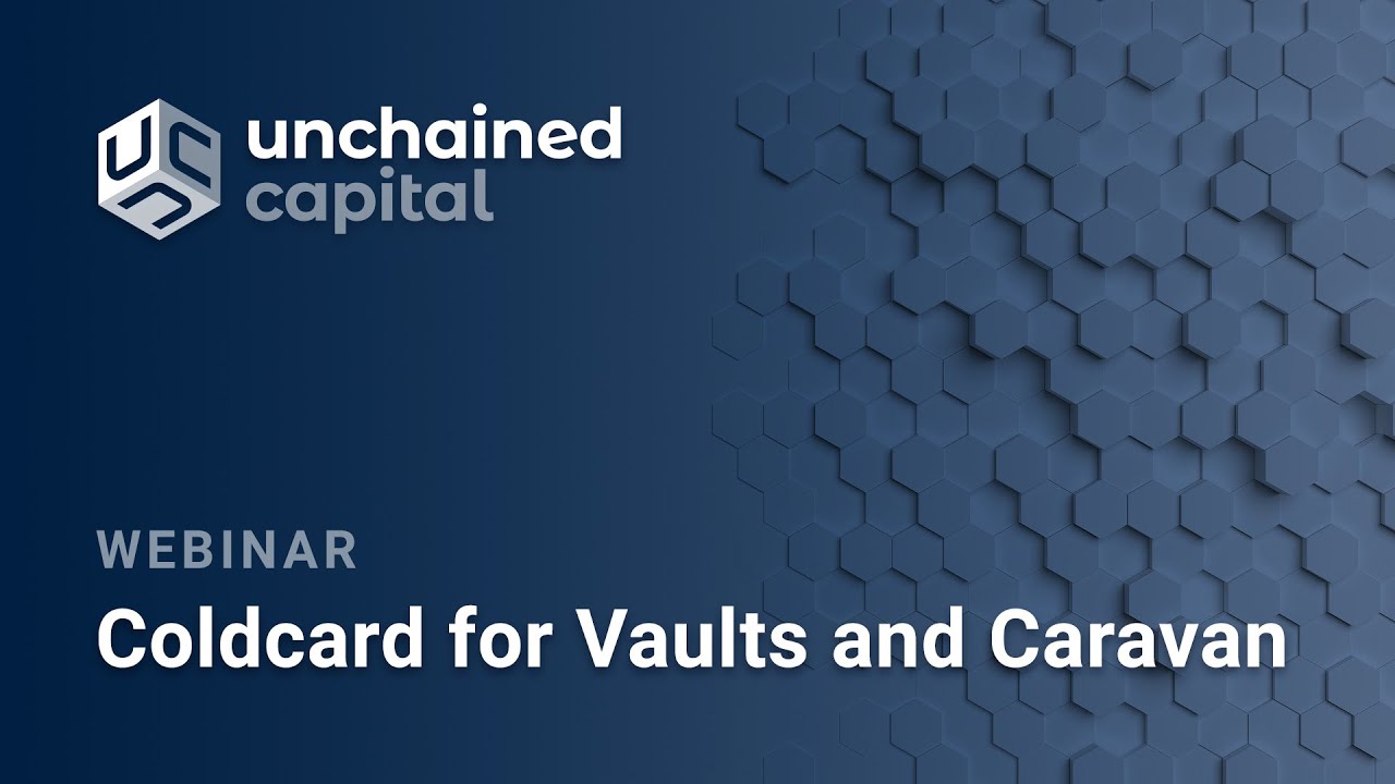 Coldcard For Vaults and Caravan