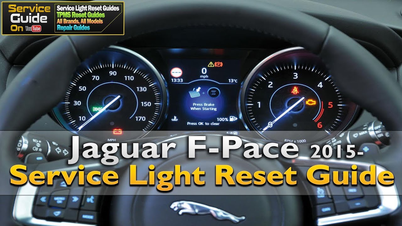 Jaguar F-Pace Service Light Reset Guide