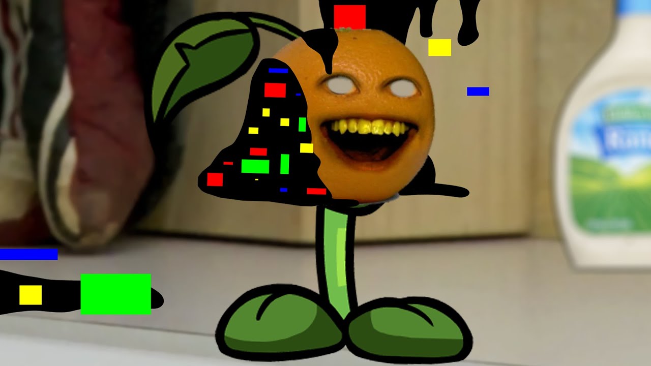 FNF Sliced But Peashooter VS Pibby Annoying Orange Sing it - Friday Night Funkin'