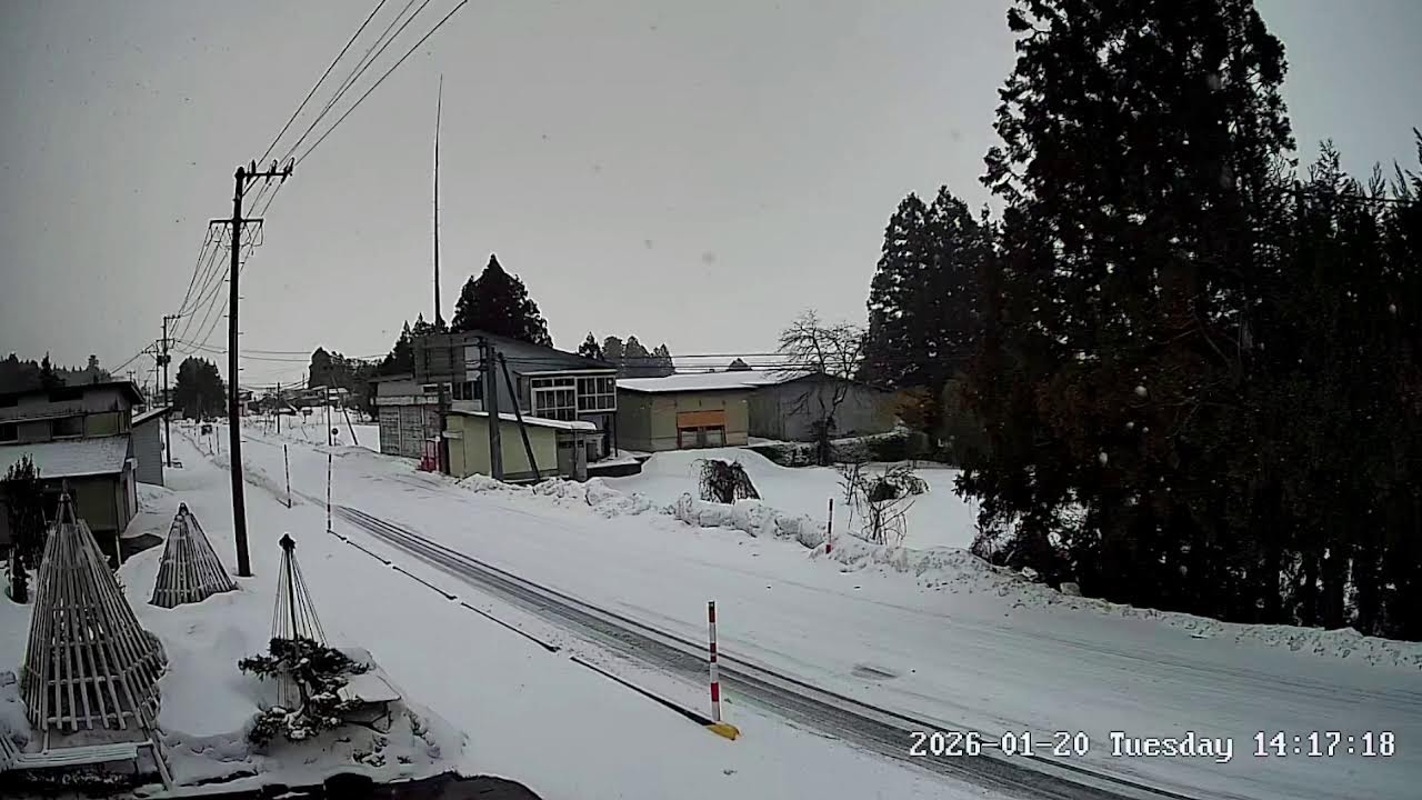 山形県長井市勧進代県道11号ライブカメラ Yamagata Nagai Live camera.world.cam