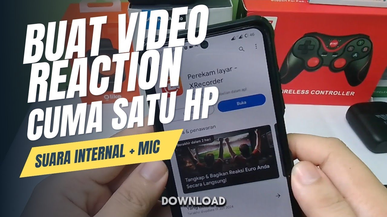 How to make a reaction video with 1 smartphone with clear sound
