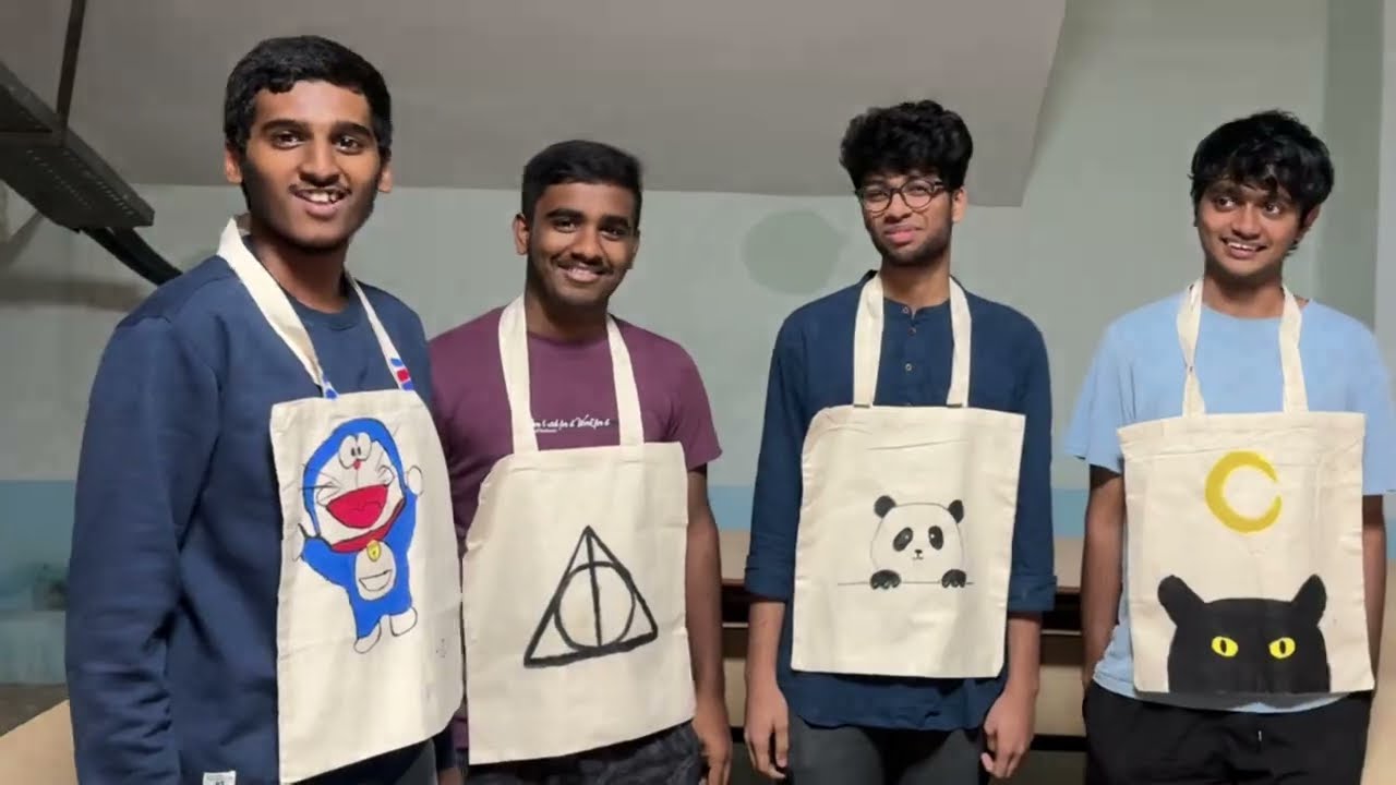 Vinci Workshop | Tote Bag Painting at IIIT-Bangalore ✨