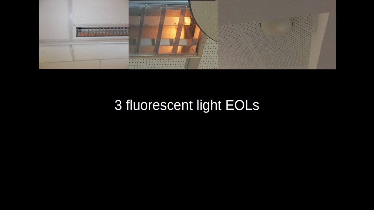 3 fluorescent light EOLs