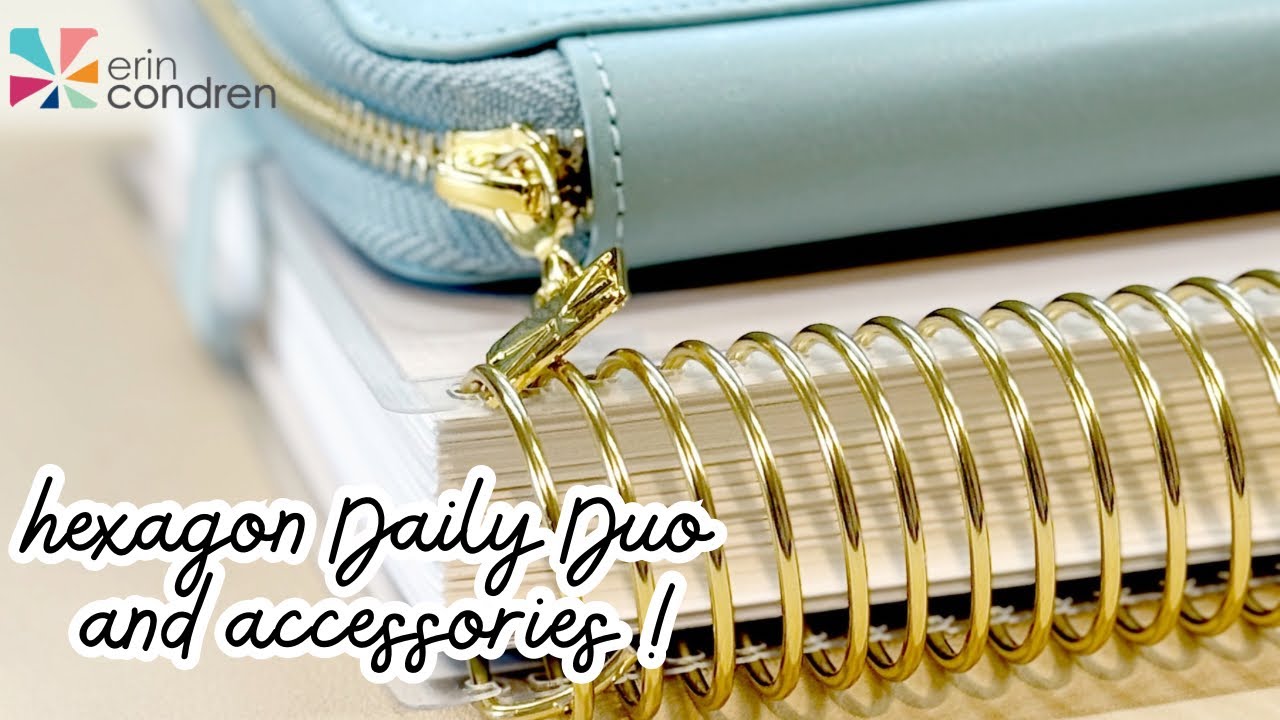 Erin Condren launch day order!! | Hexagon Daily LifePlanner Duo + accessories!