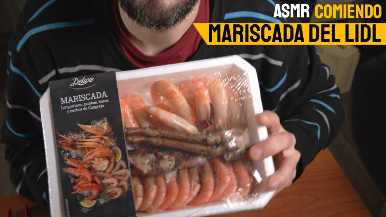 ASMR COMIENDO Mariscada del LIDL