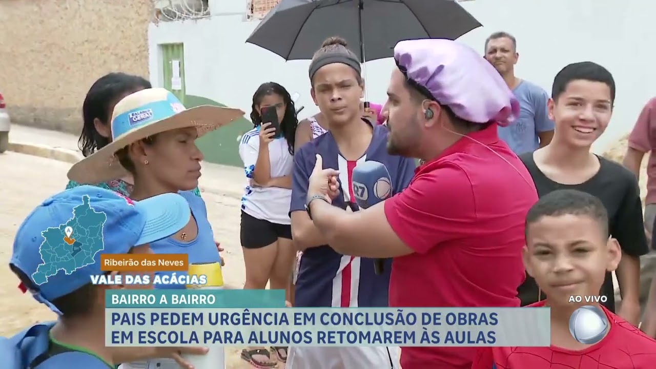 Bairro a Bairro: obras em escola atrasam volta às aulas em Ribeirão das Neves (MG)