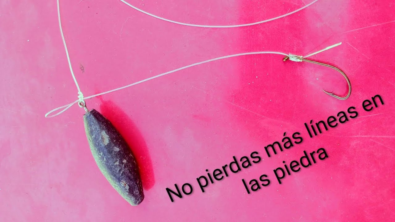 Línea Anti enganche para la pesca en zonas de piedras 