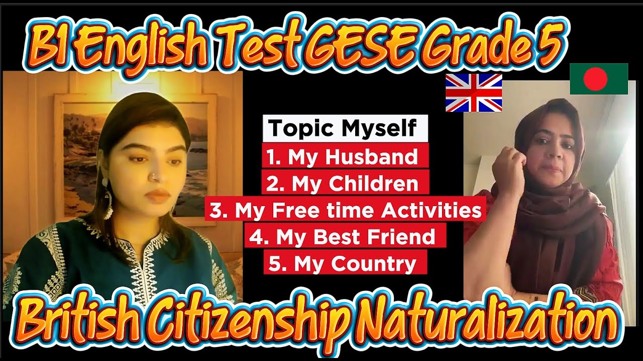 B1 English Test (GESE Grade 5) | SELT British Citizenship| Trinity College London ILR UK
