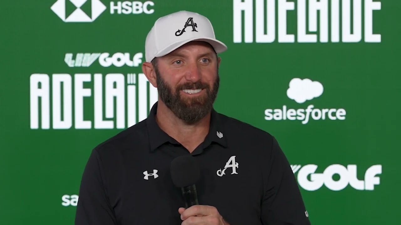 Dustin Johnson on Signing Anthony Kim to 4Aces | LIV Adelaide Day 1 Interview