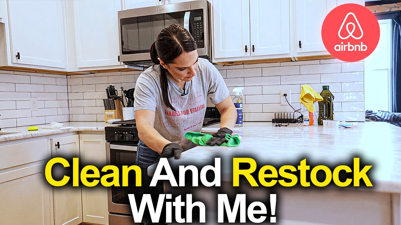 Clean my Airbnb Kitchen with me!