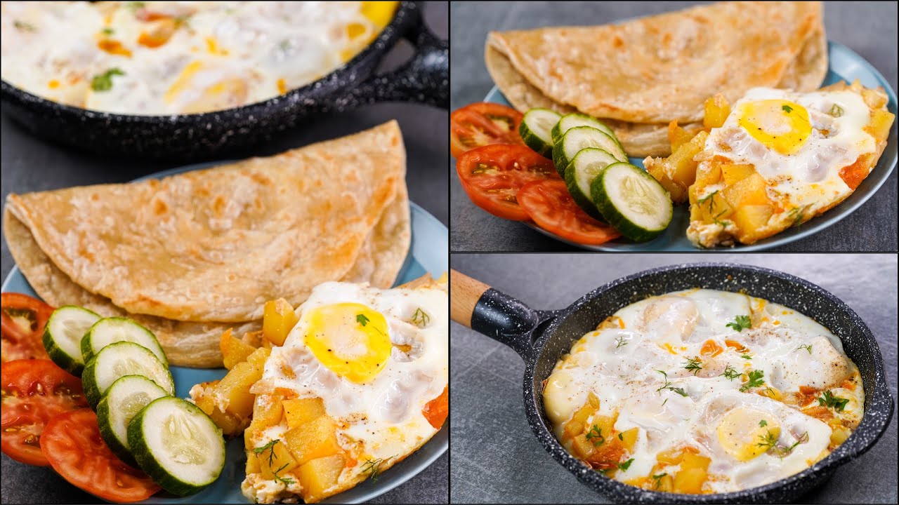 Eggs With Potatoes & Tomatoes | Easy Afgani Omelette Recipe | Easy Break Fast Recipe | N'Oven Foods