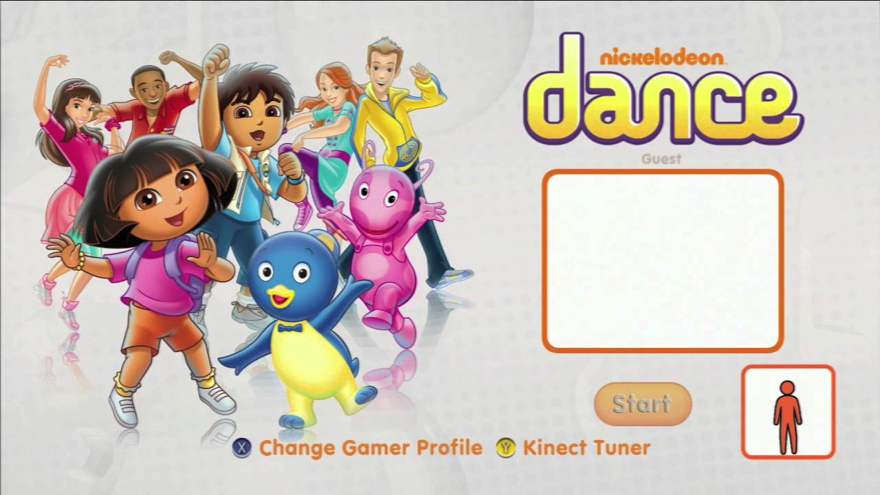 Nickelodeon Dance Title Screen (Xbox 360, Wii)