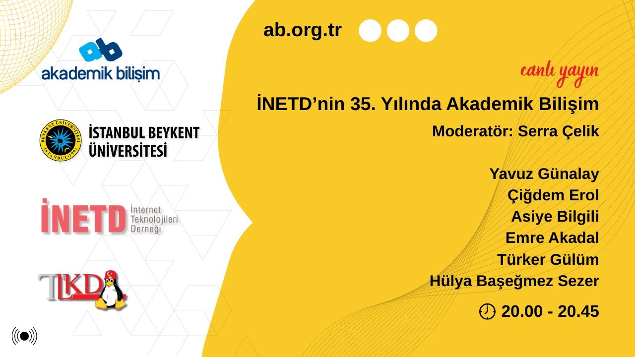 İNETD’nin 35. Yılında Akademik Bilişim