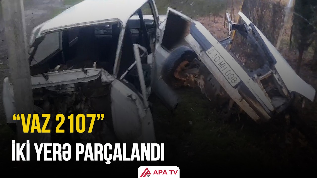 Oğuzda gecə saatlarında dəhşət saçan yol qəzası oldu | APA TV
