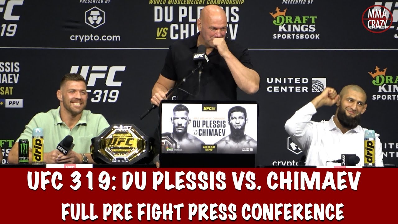 Full UFC 319 Press Conference: Dricus Du Plessis vs. Khamzat Chimaev