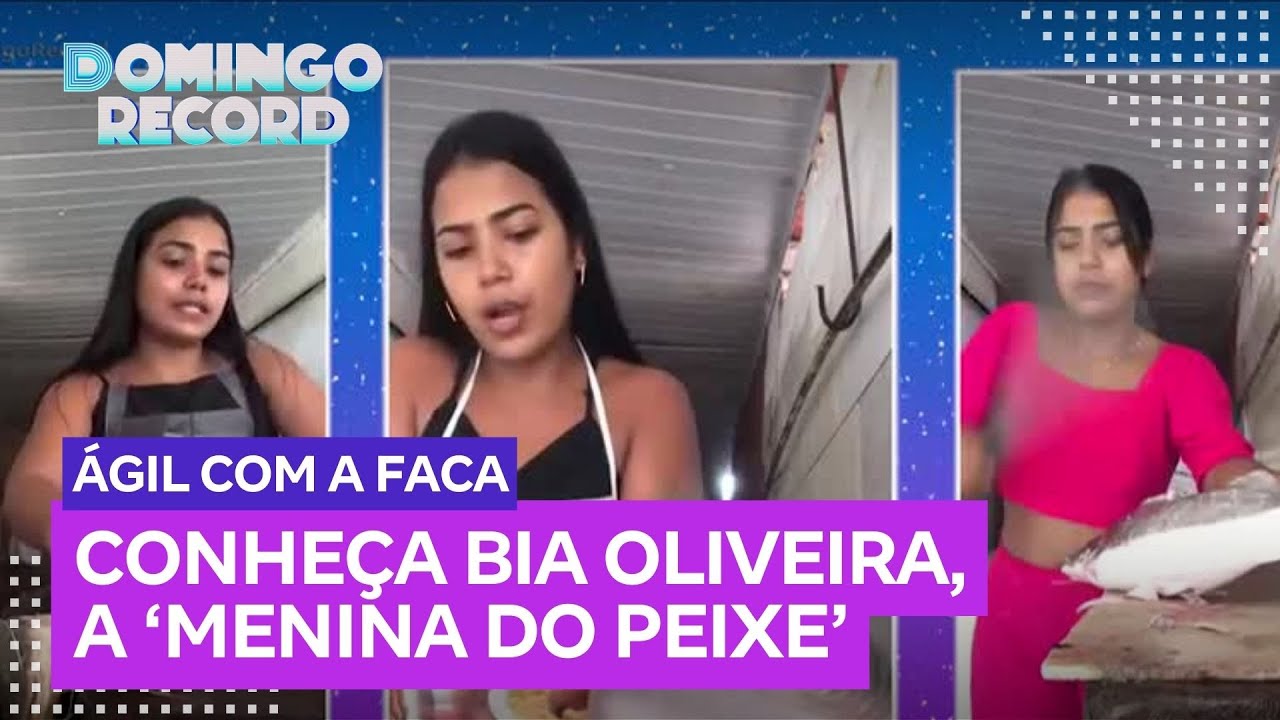 Conheça Bia Oliveira, a ‘menina do peixe’ que viralizou nas redes sociais