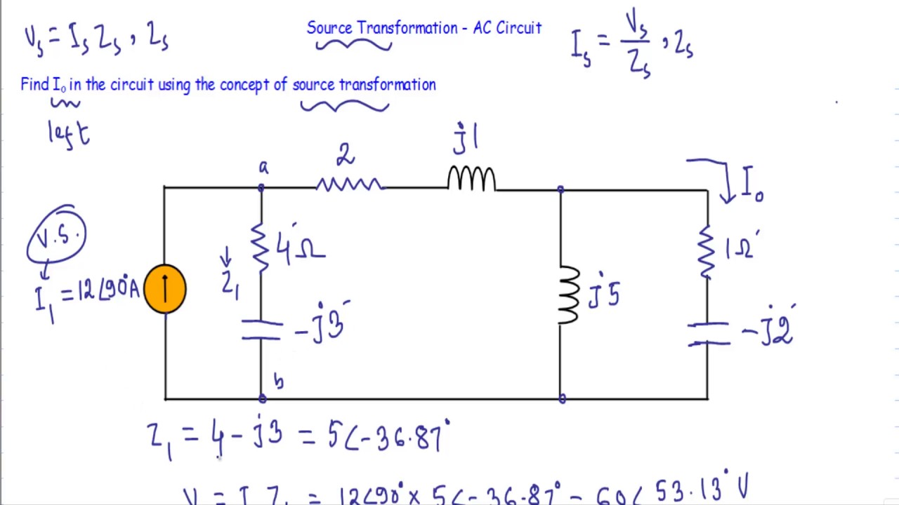 Цепь переменного тока: Теорема о преобразовании источника