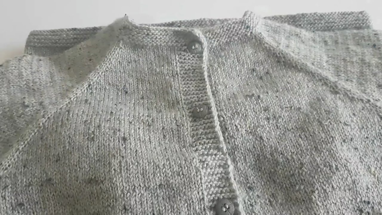 Размер 36/38 от воротника, изготовление классического кардигана, часть 1