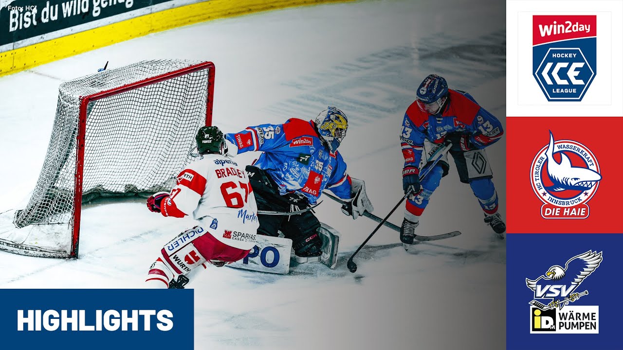 ICE: HC TIWAG Innsbruck - Die Haie vs. EC iDM Wärmepumpen VSV | Highlights
