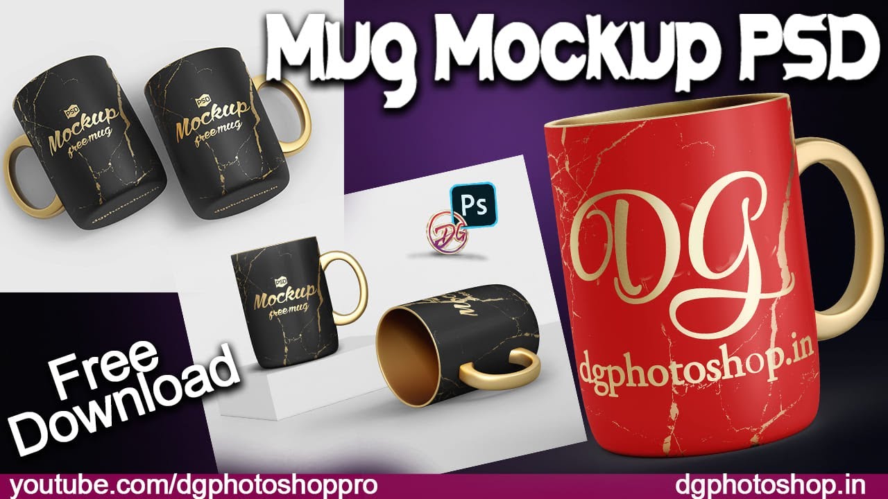 New Mug Mockup PSD | Mug Design Template | Customized Mug Print Your Picture