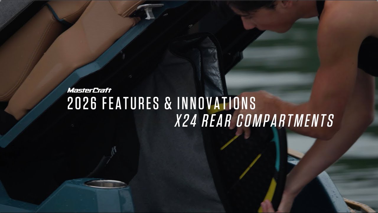 2026 MasterCraft Features & Innovations: X24 Rear Compartments