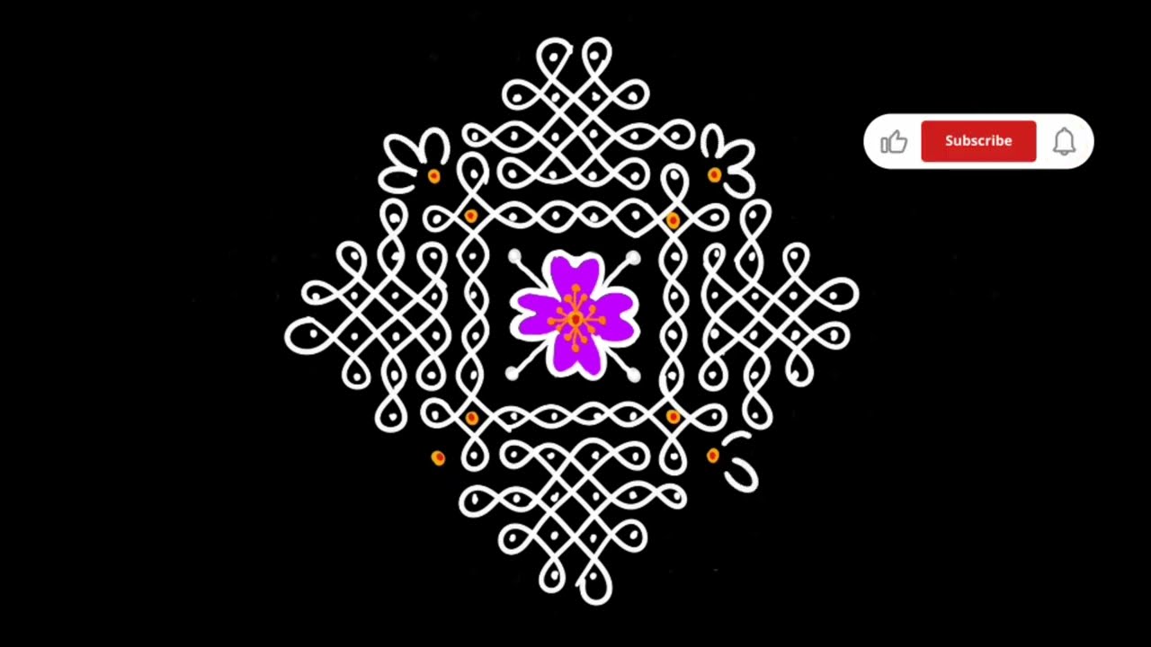 12+2 Big Sikku kolam designs 🥰 very simple & easy kolam 🎉