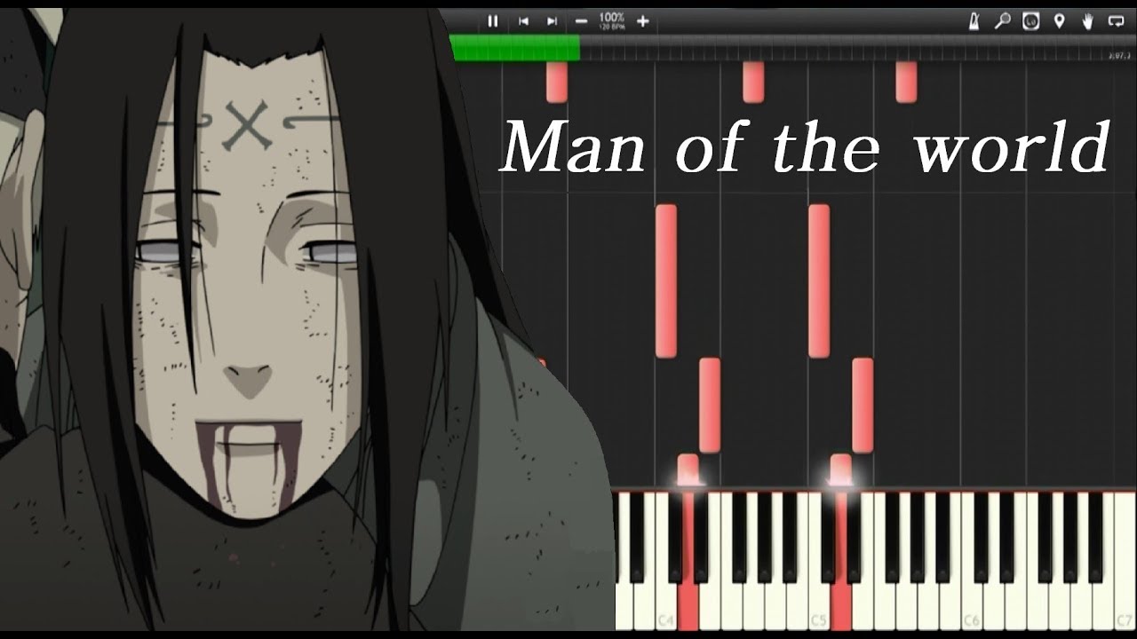 Naruto Shippūden OST - Man of the world (Synthesia)