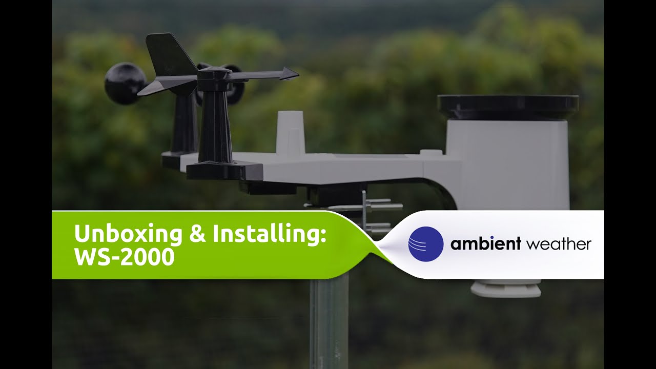 Unboxing and Installation | Ambient Weather WS-2000 Weather Station
