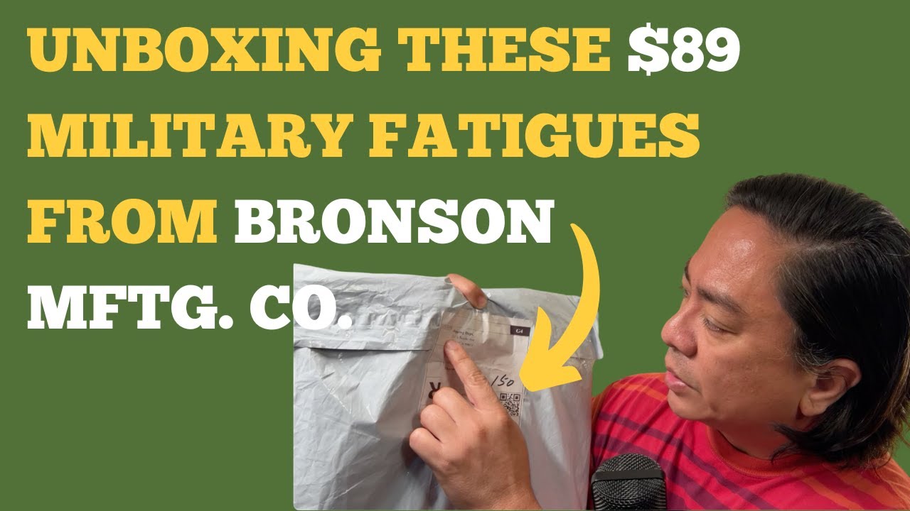 Unboxing These $89 Military Fatigues from Bronson Manufacturing Co from China