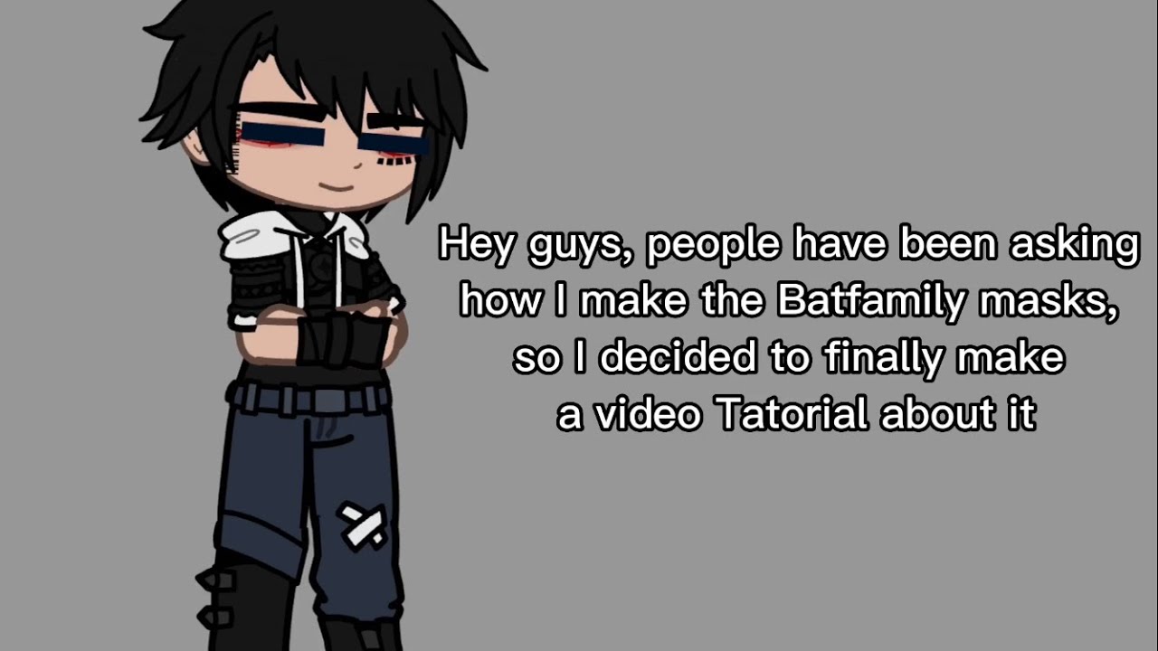 Bat Tutorial :D || 3 Tutorial’s || Gacha Club || ft. The Batfamily