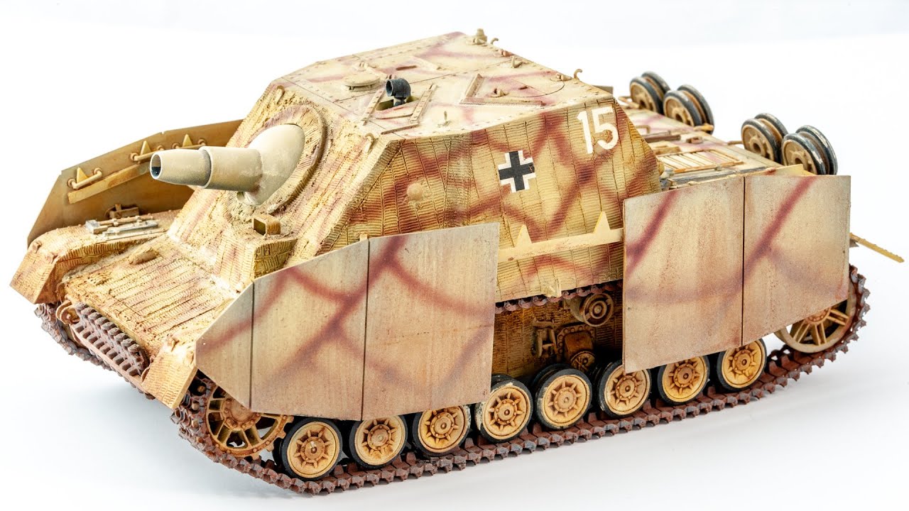 Tamiya 1/35 - Sturmpanzer IV Brummbär (mid) - build & diy Zimmerit