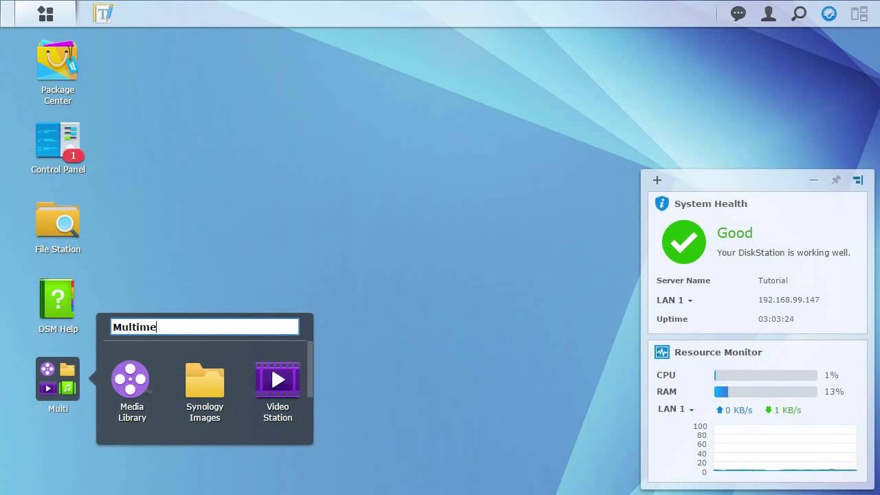 &Epsilon;&iota;&sigma;&alpha;&gamma;&omega;&gamma;ή &sigma;&tau;&omicron; DiskStation Manager &sigma;&epsilon; NAS &tau;&eta;&sigmaf; Synology