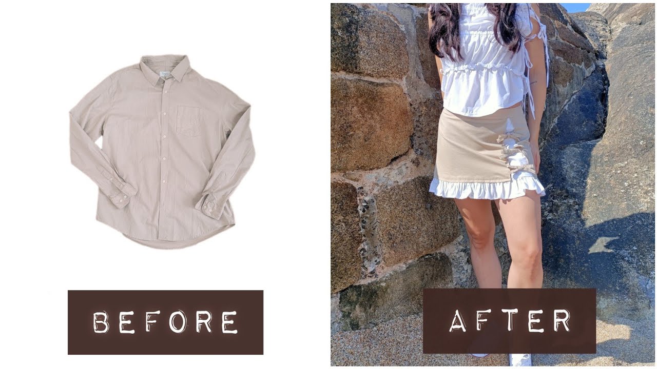Terra Bella Bow Skirt: How to Make It from an Old Shirt  
