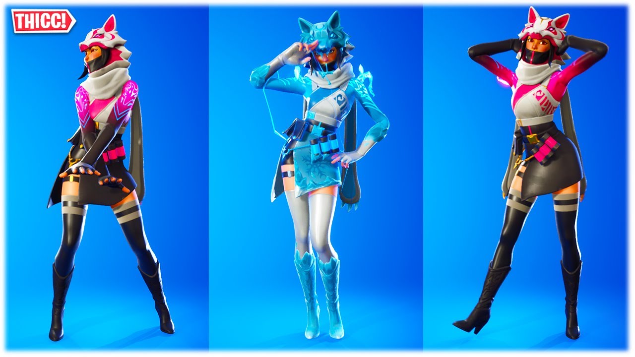 FORTNITE CREW: THICC *VI* SKIN SHOWCASED WITH THE BEST DANCES & EMOTES 😍❤️