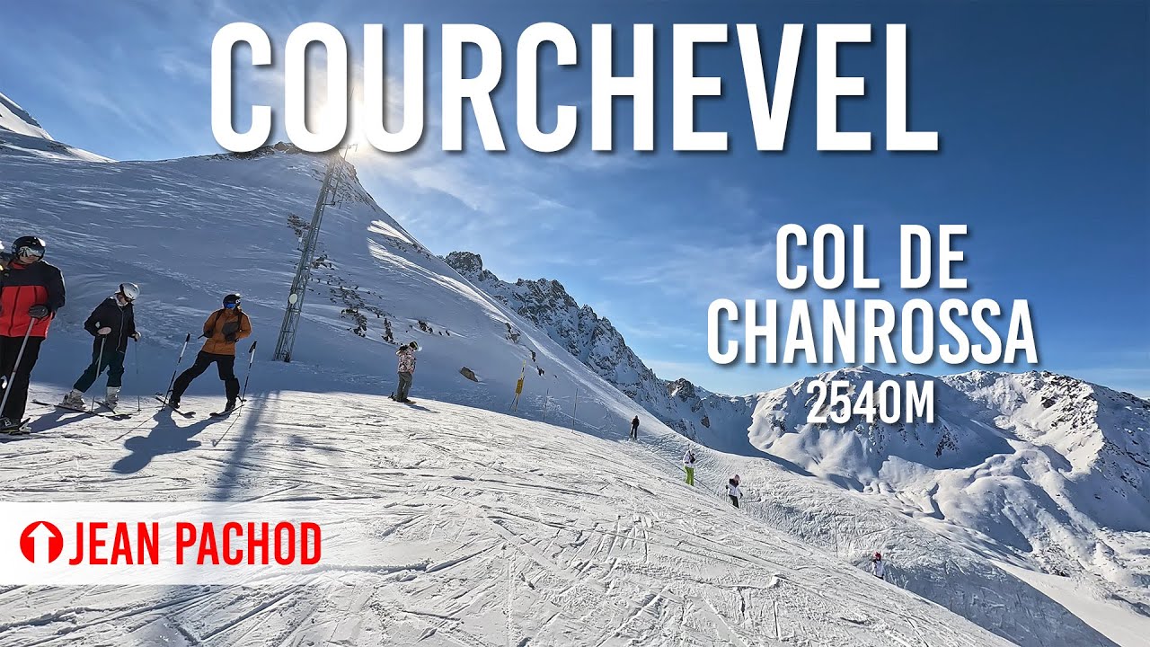 Skiing red piste 'Jean Pachod' in Courchevel, Les 3 Vallées