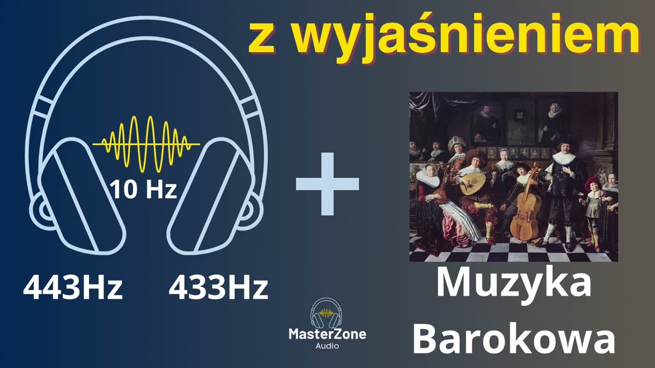 10 Hz Binaural Beats + Muzyka barokowa &ndash; Wejdź w stan skupienia (z wyjaśnieniem)