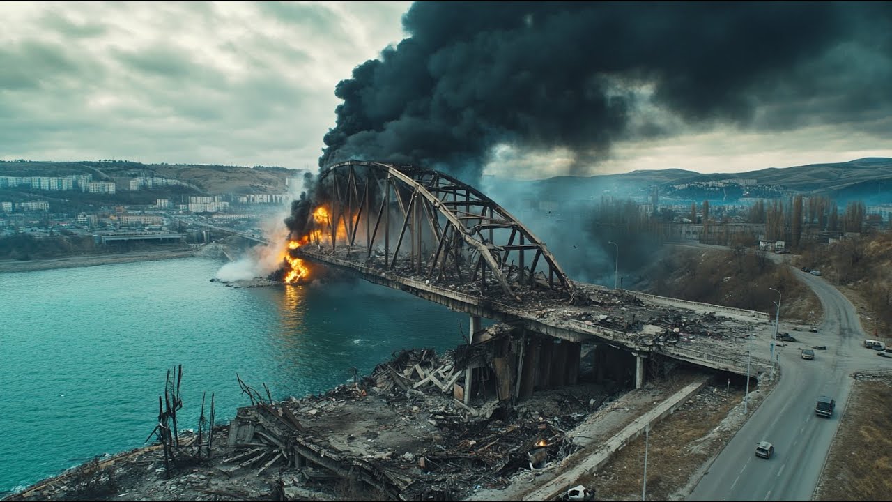 Американский &laquo;ТОМАГАВК&raquo; испытан в Украине! Русский мост разрушен и обрушился