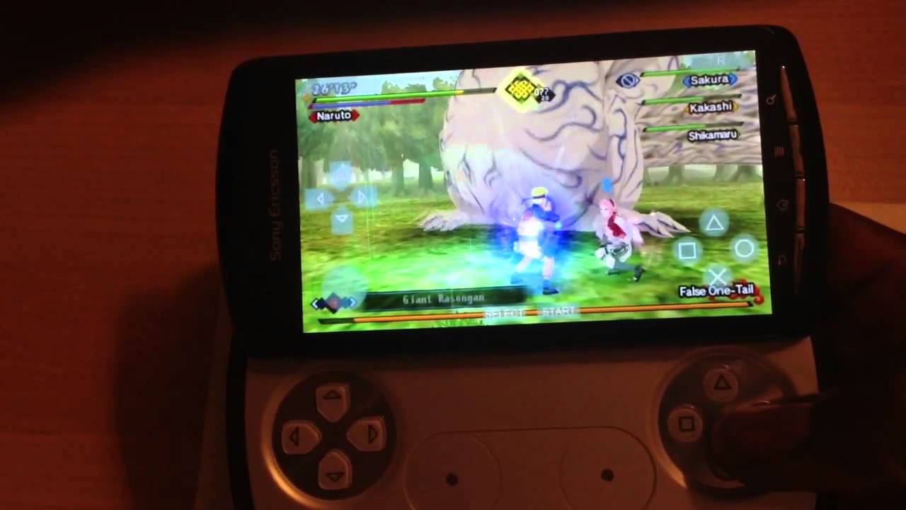 Ppsspp naruto shippuden fighting 1 tails Xperia play
