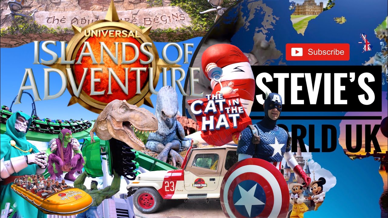 UNIVERSAL’S ISLANDS OF ADVENTURE FULL TOUR & ALL THE RIDES ORLANDO FLORIDA