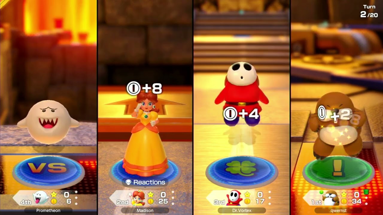 Super Mario Party Jamboree:Radrex VS Qwernst VS Prometheon VS Dr.Vortex