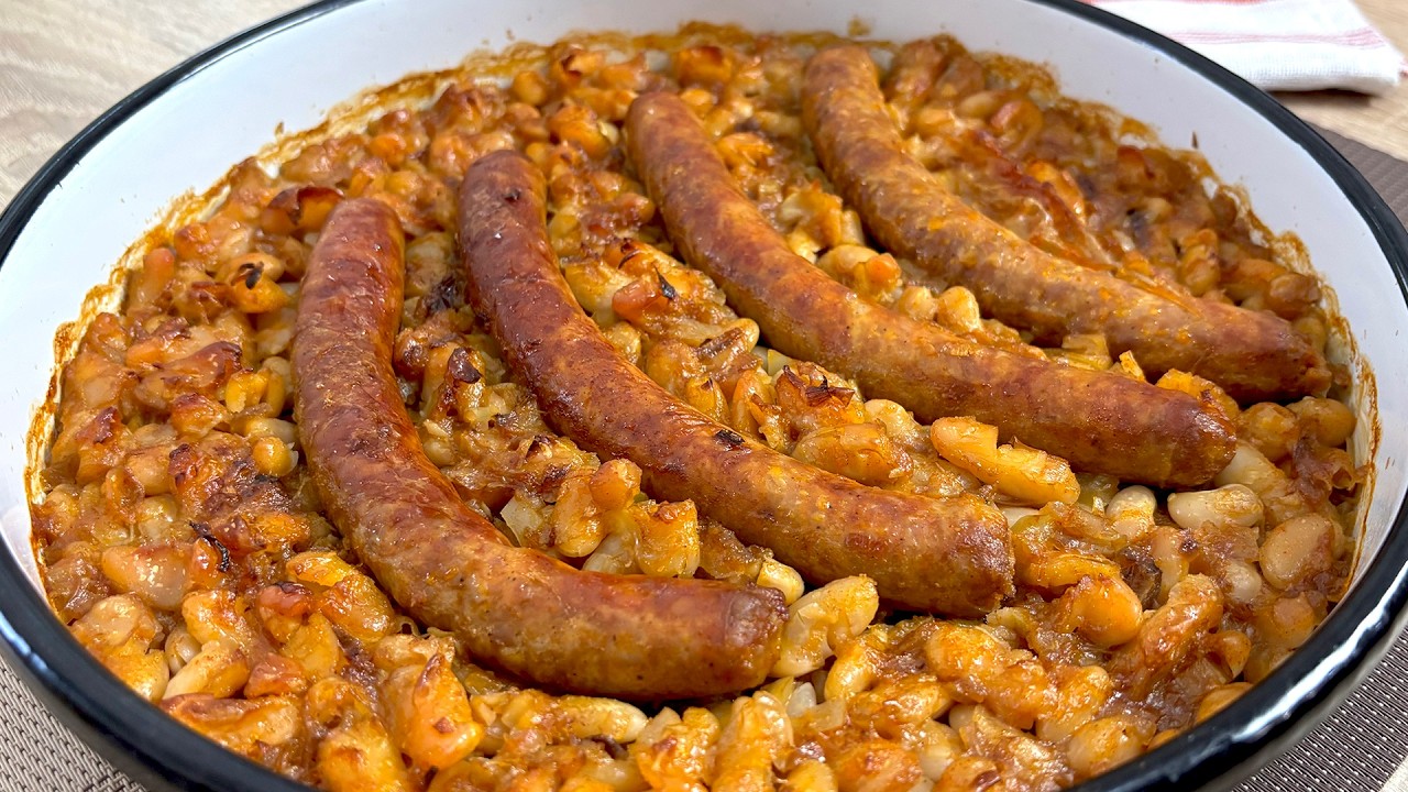 Alubias al Horno con Chorizo