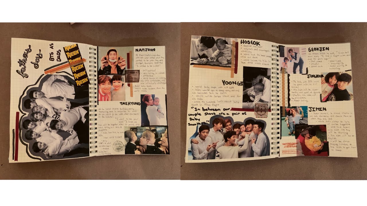 KPOP JOURNAL (BTS as Fathers- Fathers Day Special)