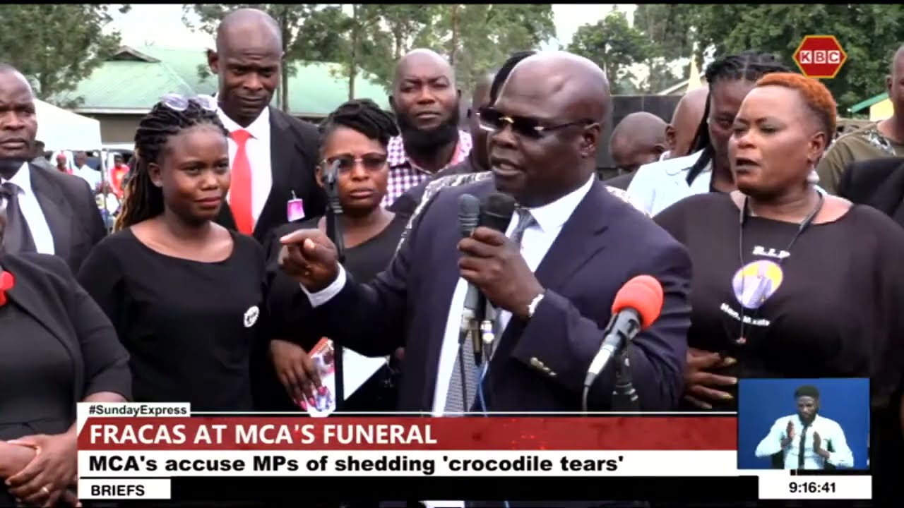 Fracas at burial of Kisa East MCA Stephen Maloba