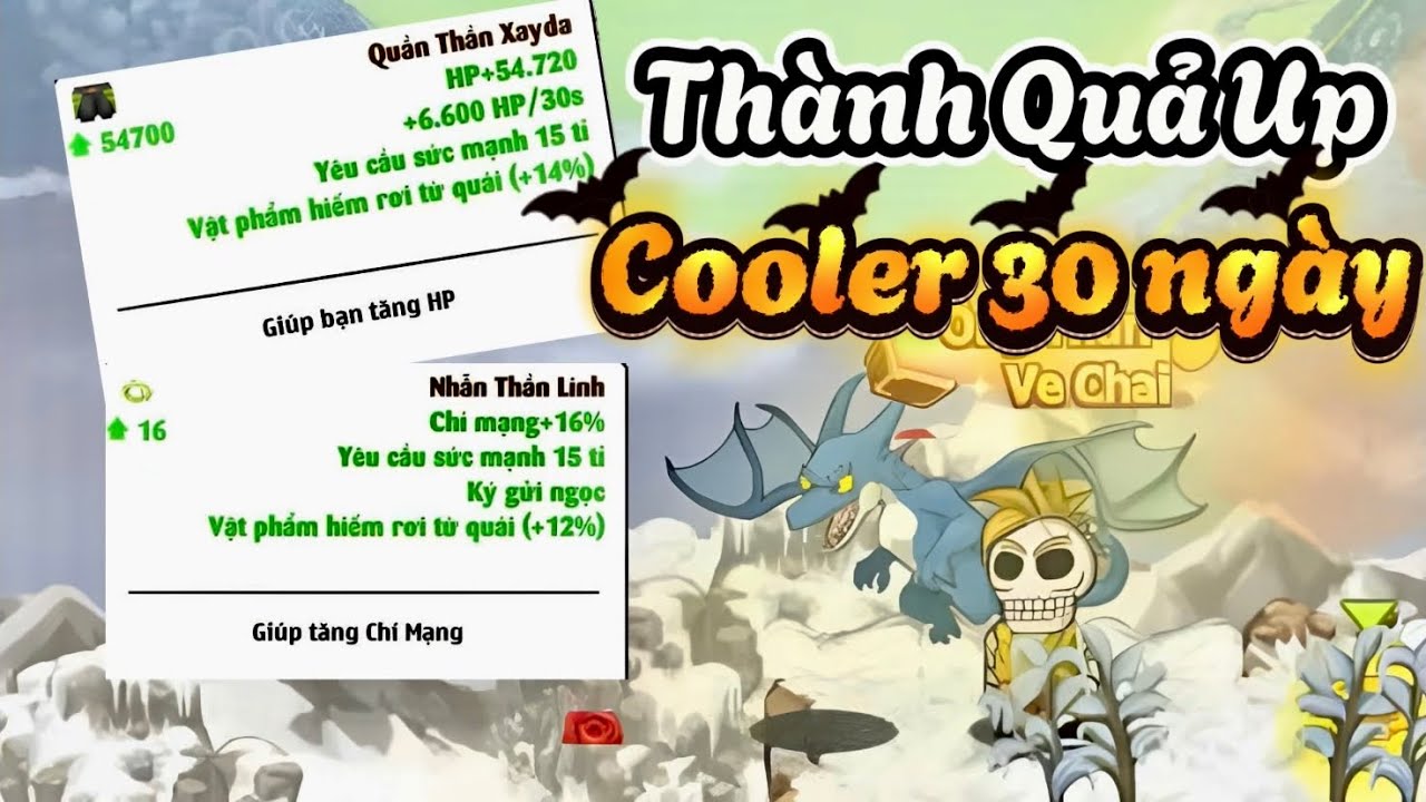 Ngọc Rồng Online || Thành Quả 30 Ngày Up Cooler