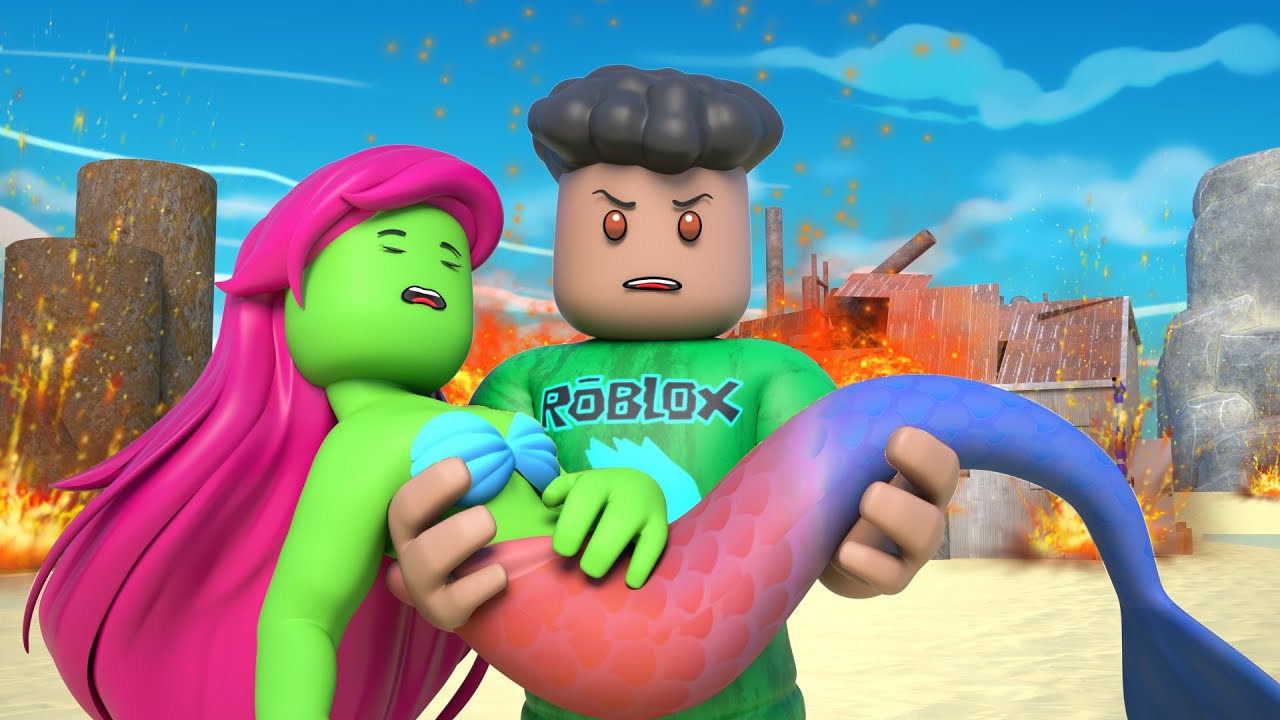 ROBLOX Brookhaven 🏡RP: Jake Rescue Mermaid Girl - FUNNY MOMENTS | Roblox Animation