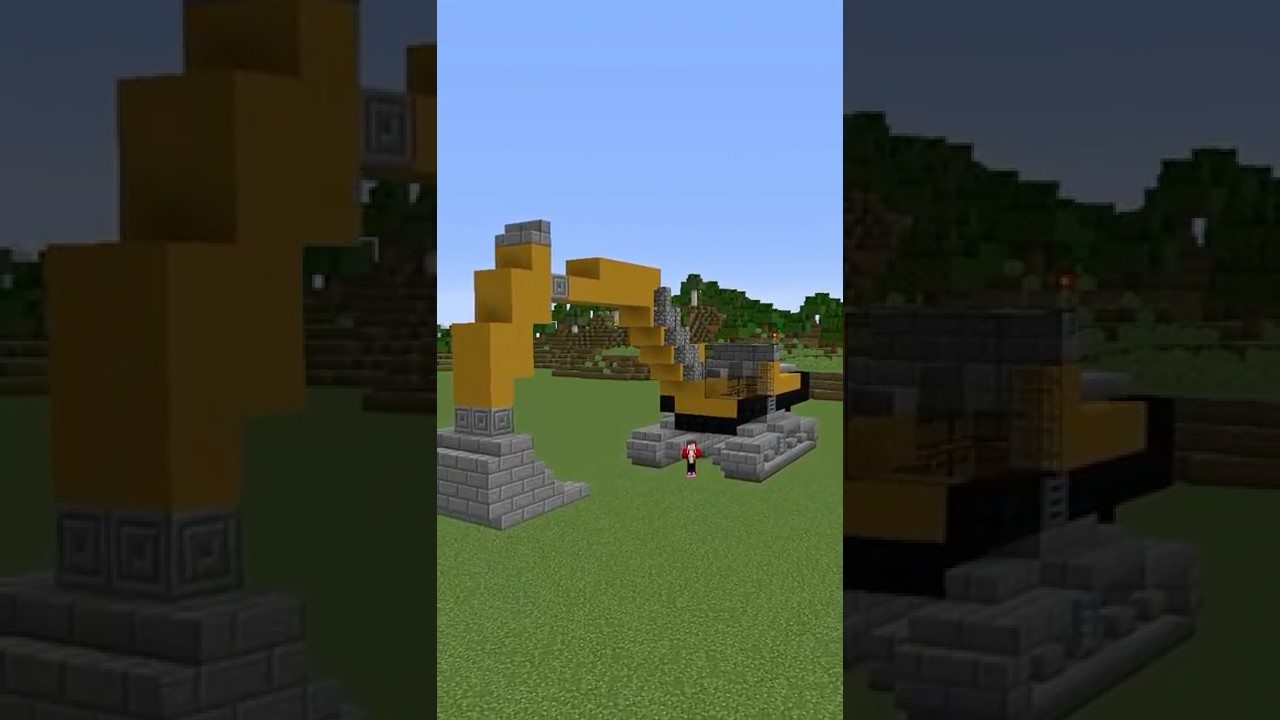 EXCAVATOR Build Battle In Minecraft - NOOB VS PRO CHALLENGE - Maizen Mizen Mazien Parody